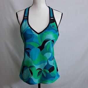 ZeroXposur Tropical Tankini Swim Top